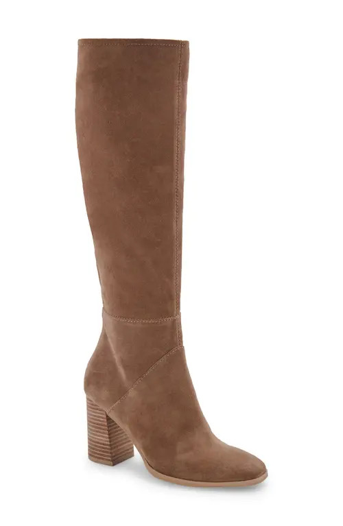 Dolce Vita Fynn Knee High Boot in Truffle Suede at Nordstrom, Size 6 | Nordstrom