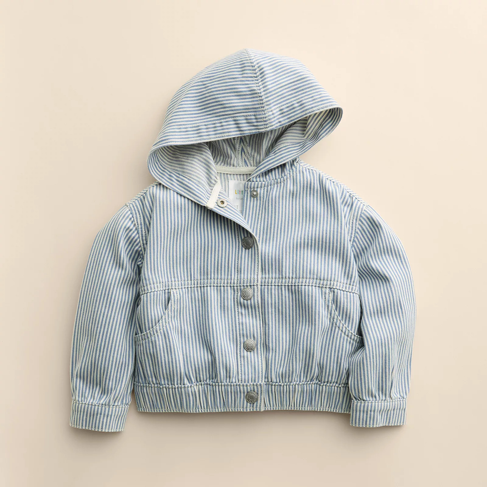 Kids 4-12 Little Co. by Lauren Conrad Organic Cotton Lightweight Jacket, Boy's, Lt Blue Railrd Stripe | Kohl's