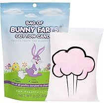 Easter Bunny Cotton Candy Funny Easter Basket Stuffer for All Ages Unique Birthday for Friends, Mom, | Amazon (US)