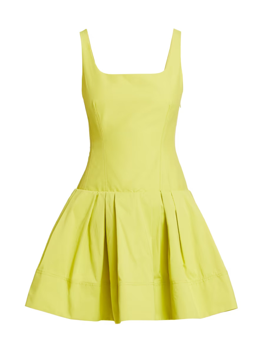 Lucy Fit & Flare Pleated Minidress | Saks Fifth Avenue