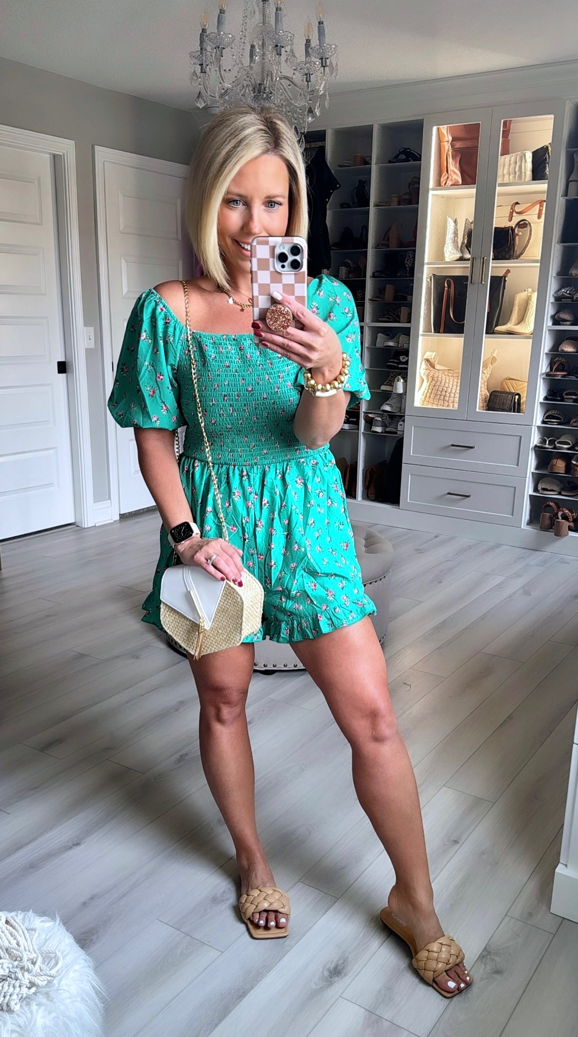 I love how easy and comfy this romper is but it still looks so dressy! Perfect for vacay!!!
Romper sized up to medium but my true size small would have been fine!
Slides TTS

#LTKfindsunder50 #LTKstyletip #LTKtravel