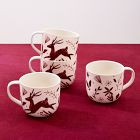 Scandi Wood Block Stoneware Mug Sets | West Elm (US)