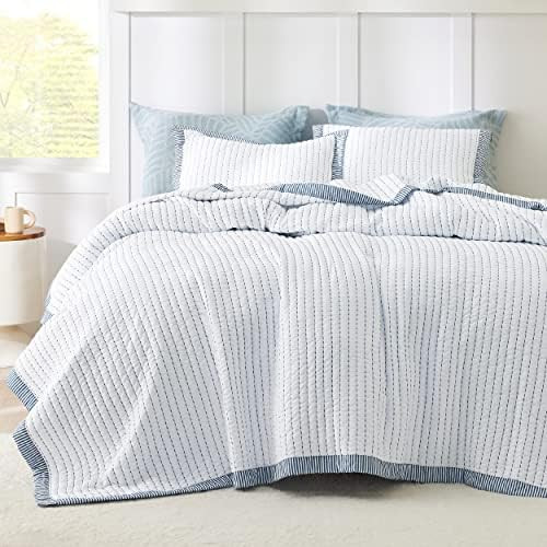 BEDSURE White Quilt Set King - Summer Quilt Bedding Set Lightweight Soft Bedspreads & Coverlets, ... | Amazon (US)