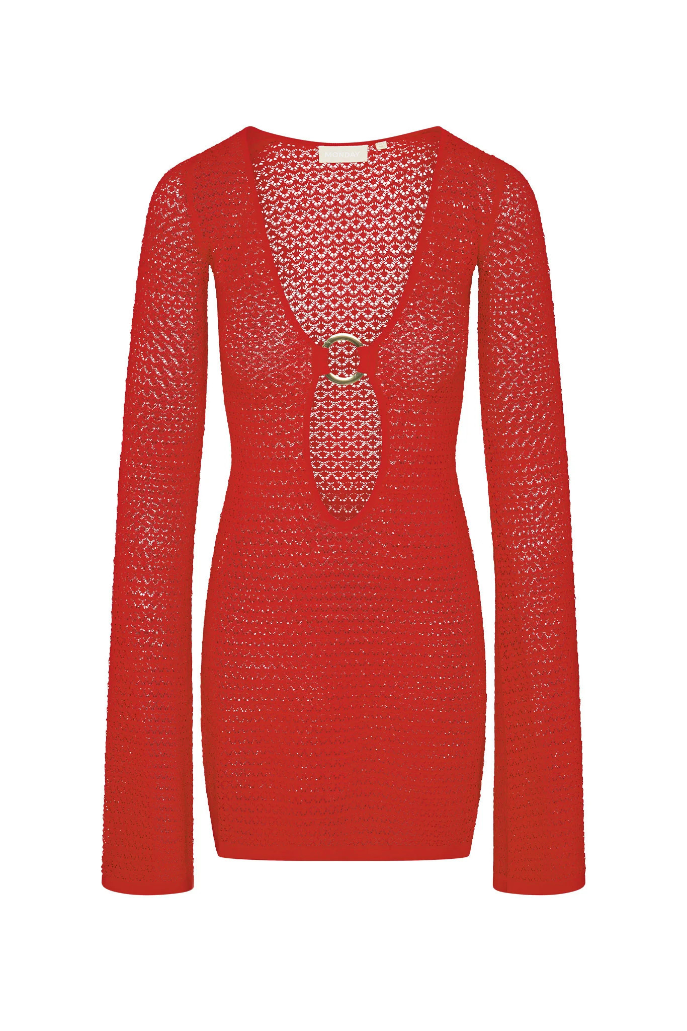 Montego Mini Dress - Chili Pepper Lace Crochet | Monday Swimwear