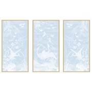 Crane Bird Panel Trio | Urban Garden Prints