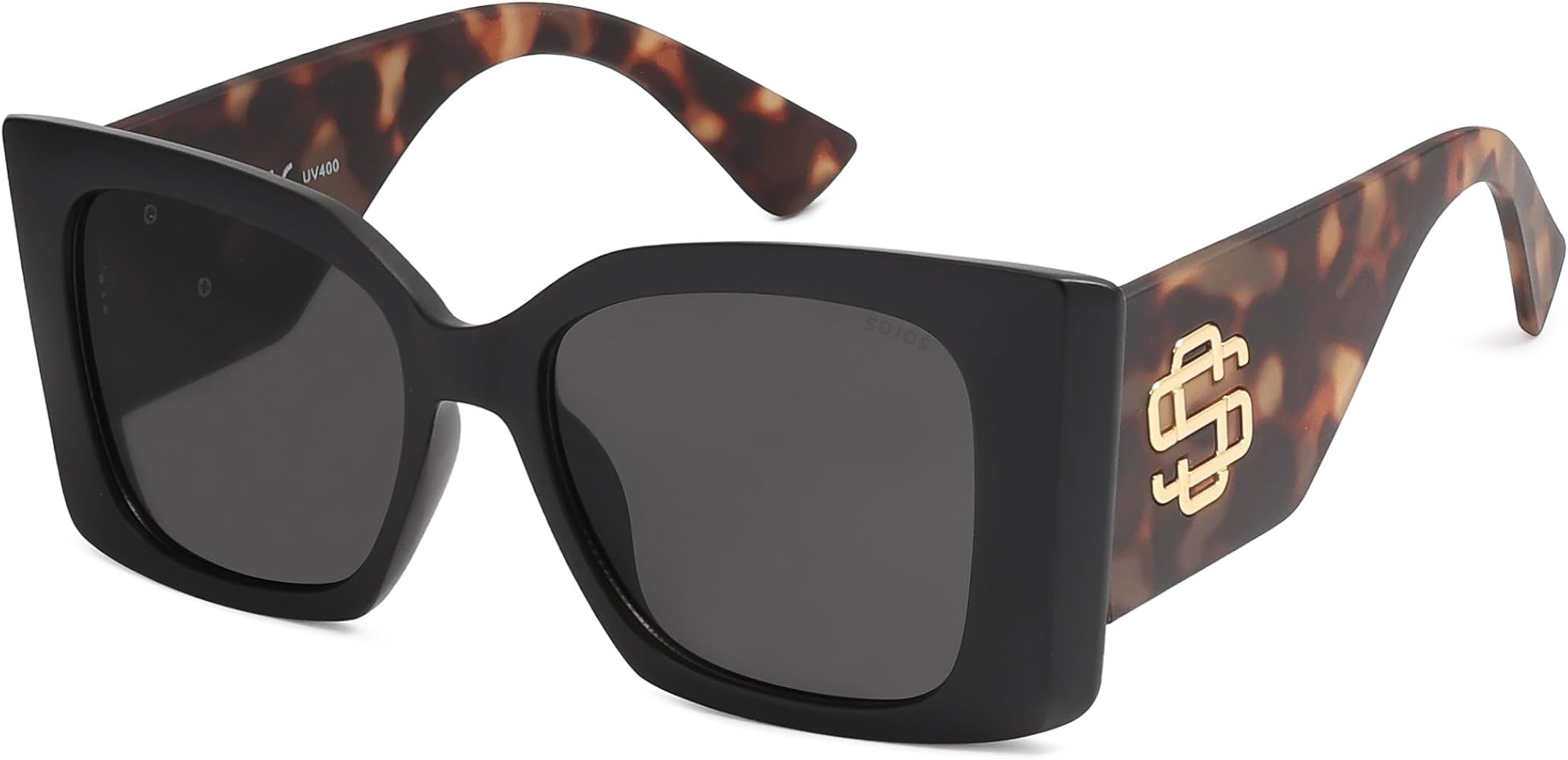 SOJOS Sunglasses for Women & Men Square Wide Thick Frame Shades Retro Trendy Fashion UV Protectio... | Amazon (US)