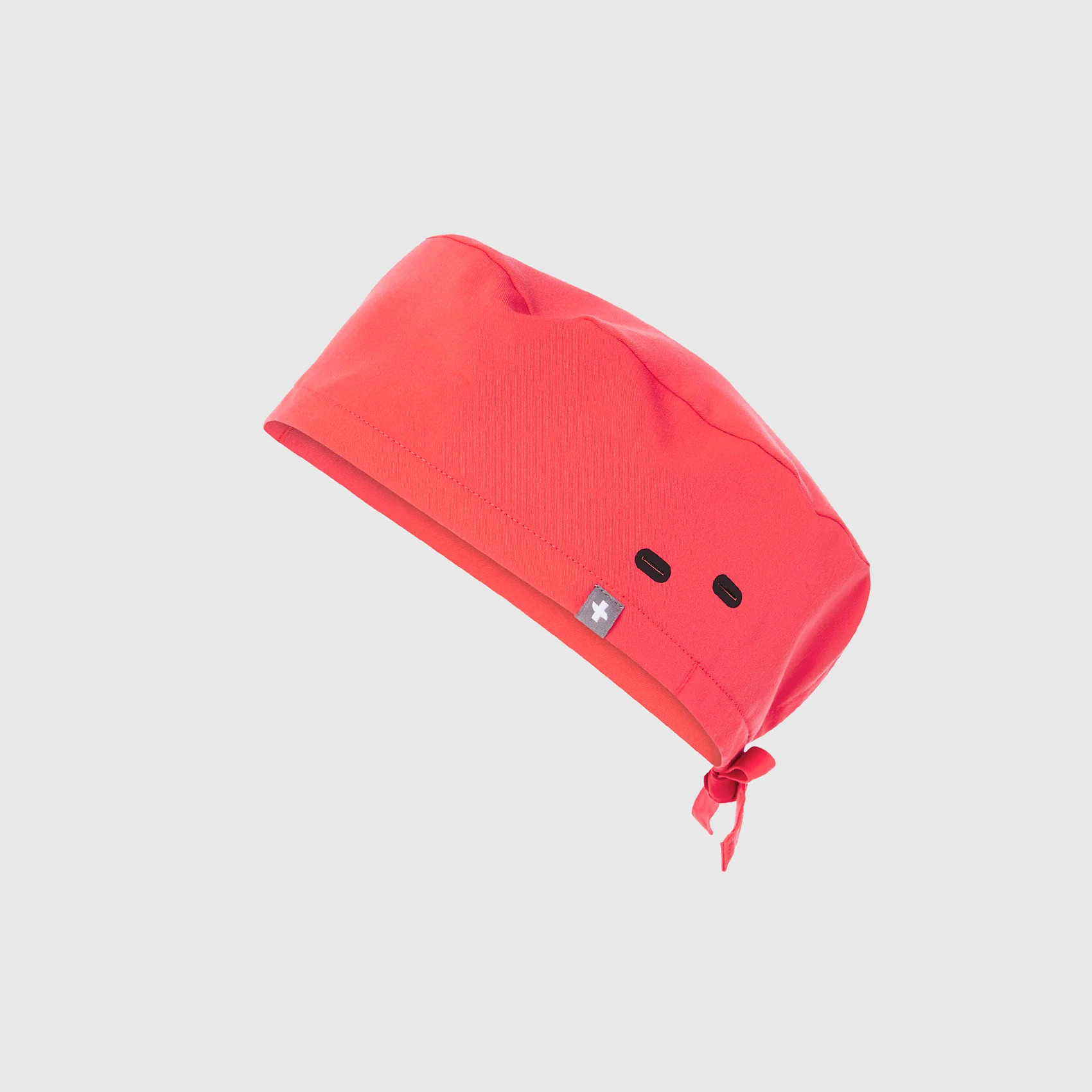 Modern Classic Scrub Cap with Buttonholes - Fiery Coral · FIGS | FIGS