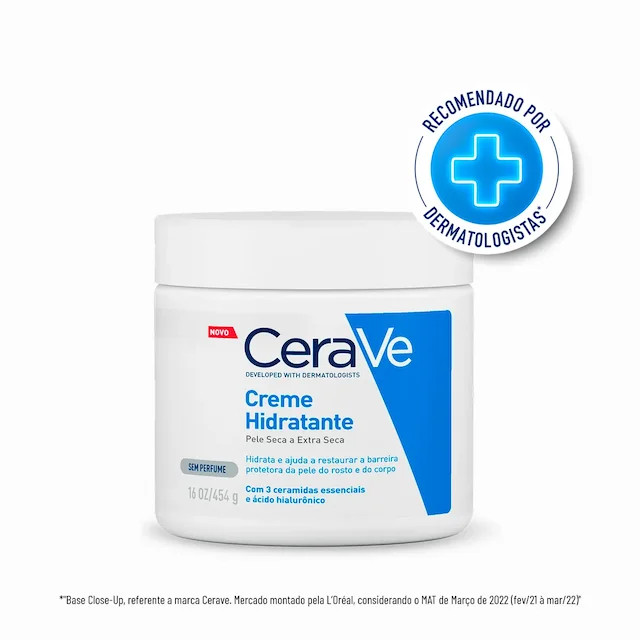 Creme Hidratante Corporal CeraVe Pele Seca e Extra Seca 454g | Drogasil BR