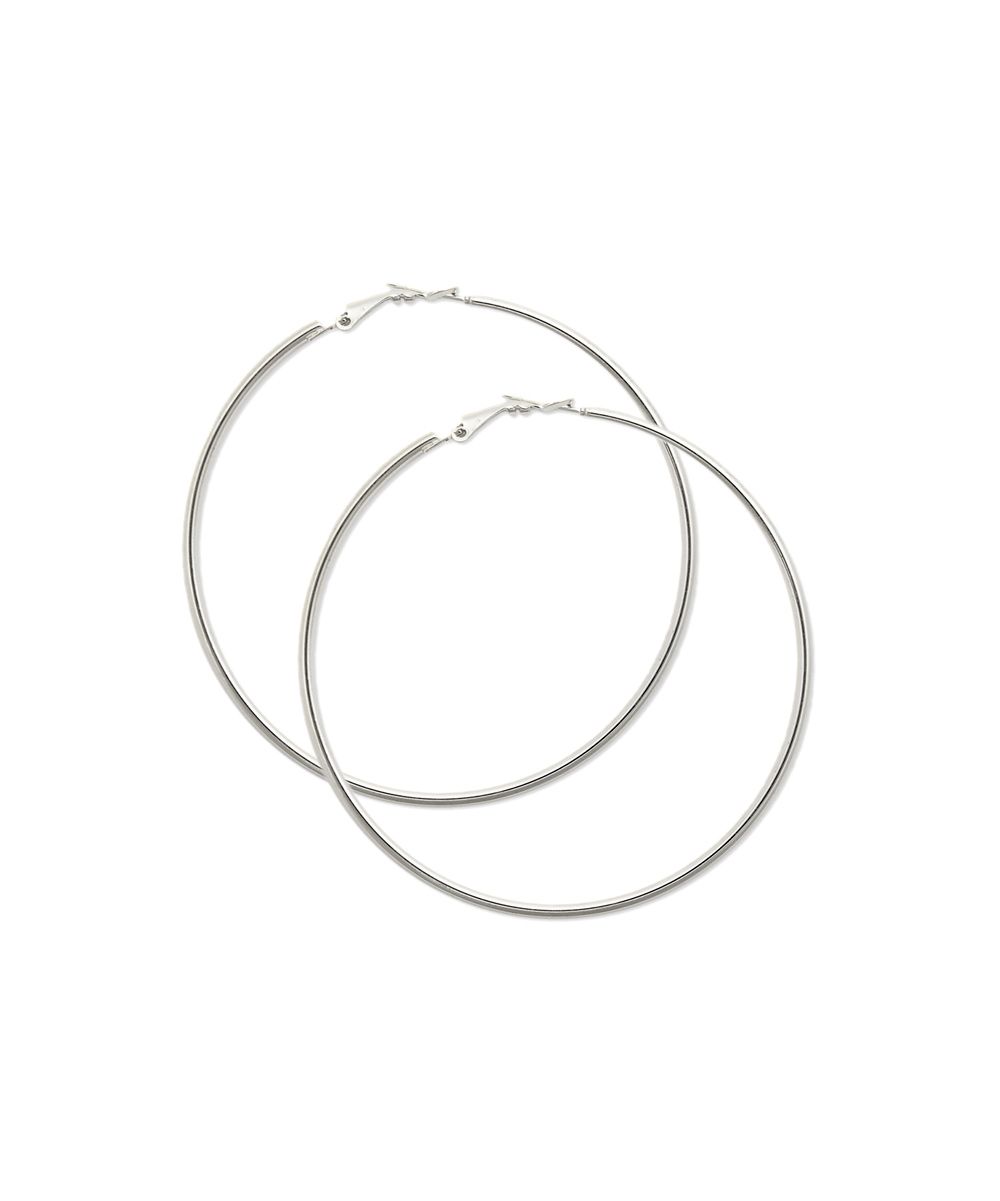 ZAD Women's Earrings - Silvertone Hoop Earrings | Zulily