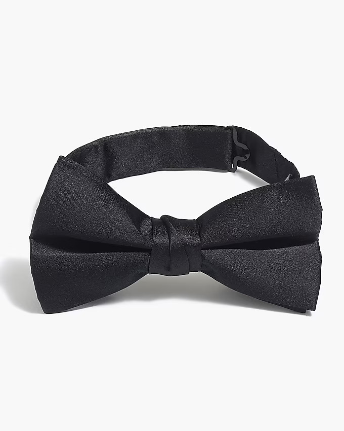 Pre-tied satin bow tie | J.Crew Factory