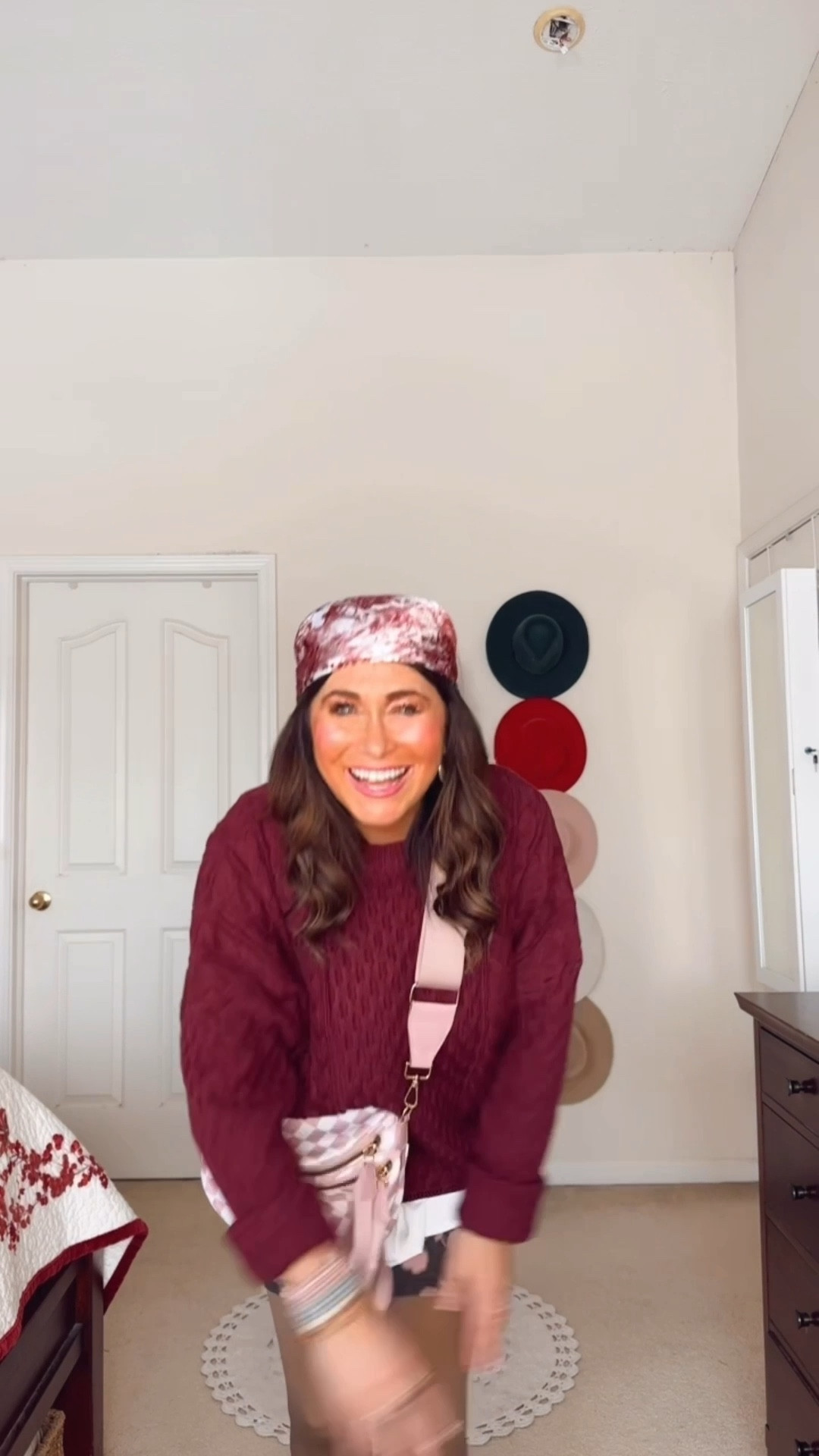 Layering an oversized sweater fleece tights
Burgundy sweater // wearing my true  size small 


#LTKootd #LTKSeasonal #LTKOver40