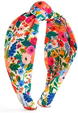Rifle Paper Co. Garden Party Headband, Knotted Fabric Headband, Bright Floral Pattern, Design Pri... | Amazon (US)