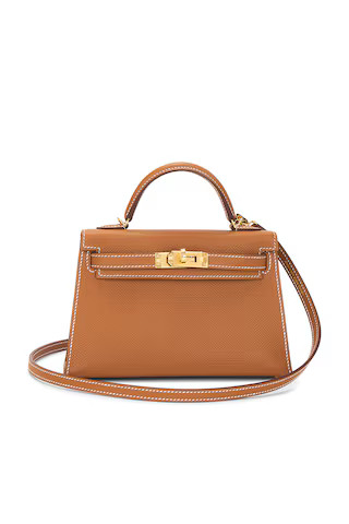 FWRD Renew Hermes Epsom Kelly 20 Handbag in Gold from Revolve.com | Revolve Clothing (Global)