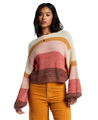 Juniors' Changing Tides Striped Sweater | Macy's