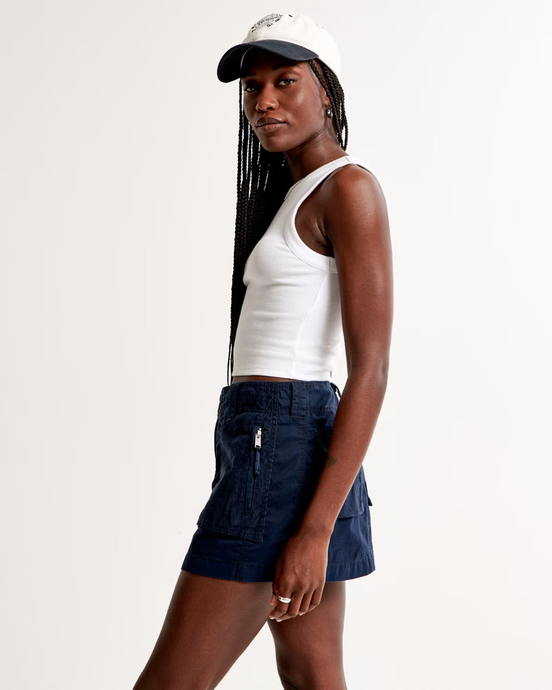 2000s Mixed Fabric Micro Mini Skirt | Abercrombie & Fitch (US)