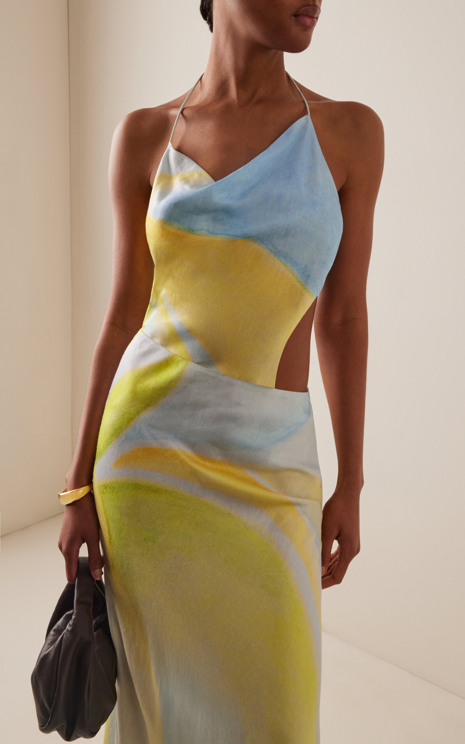 Milou Printed Satin Maxi Dress | Moda Operandi (Global)