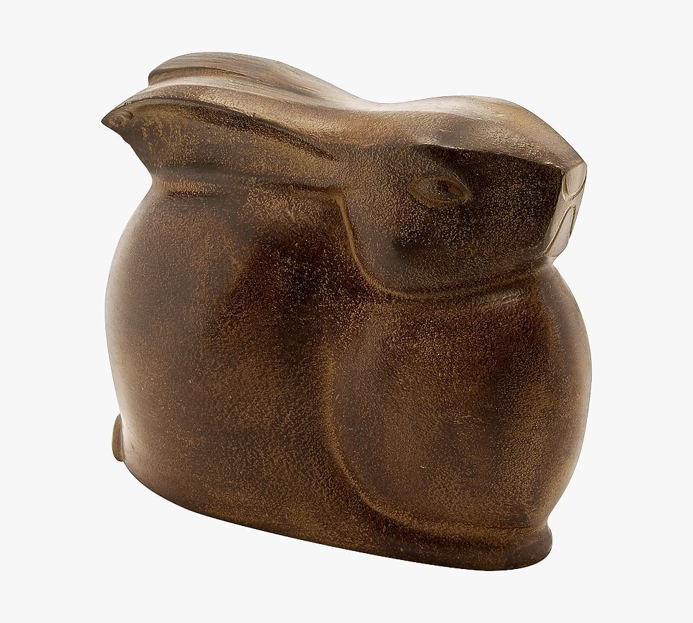 Rustic Bronze Garden Bunny | Pottery Barn (US)