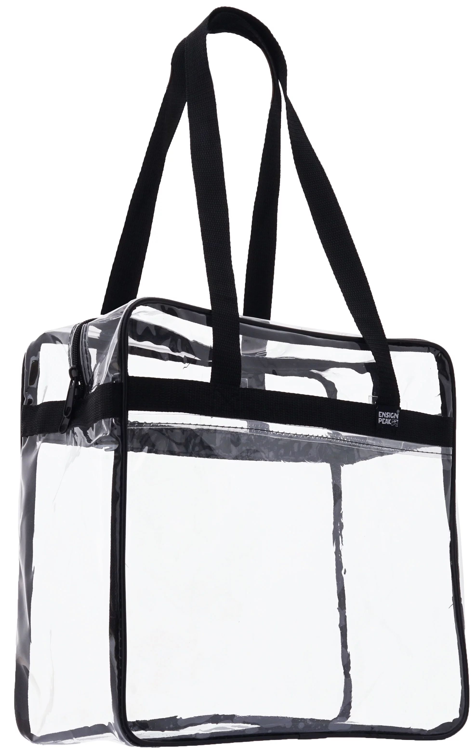 Ensign Peak Clear Tote Bag NFL Stadium Approved - 12" X 12" X 6" - Shoulder straps and zippered t... | Walmart (US)
