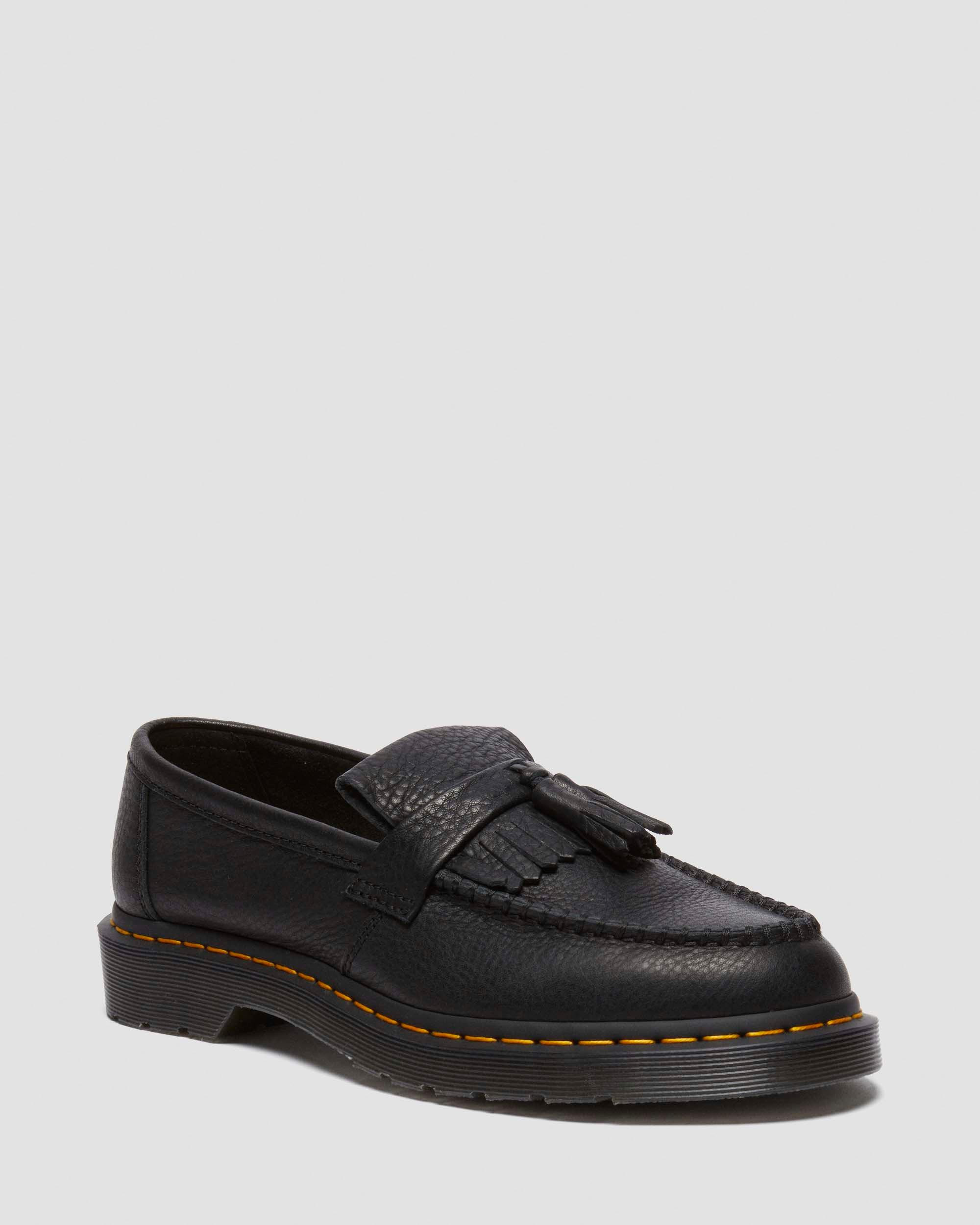 Adrian Yellow Stitch Ambassador Leather Loafers | Dr. Martens