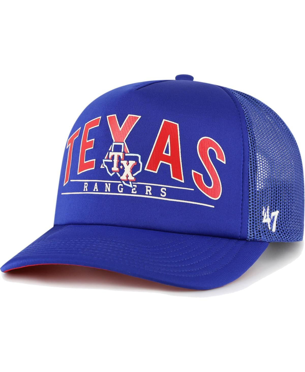 Men's '47 Brand Royal Texas Rangers Backhaul Foam Trucker Snapback Hat | Macys (US)