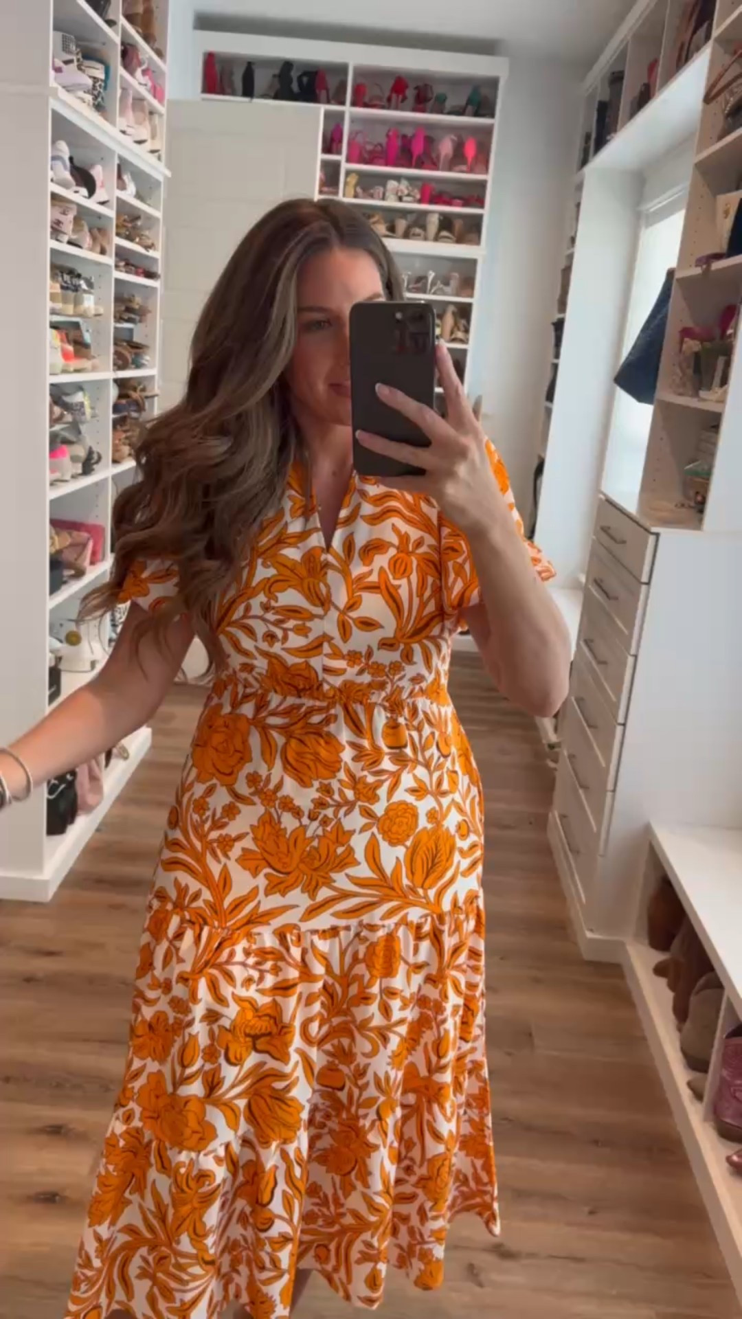 In a medium spring event guest midi, heels and accessories- fits tts.

#LTKWedding #LTKStyleTip #LTKFindsUnder50