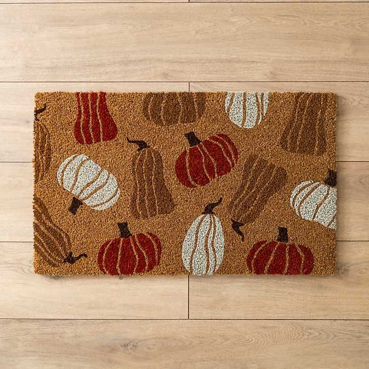 Stamped Pumpkins Coir Doormat | Kirkland's Home
