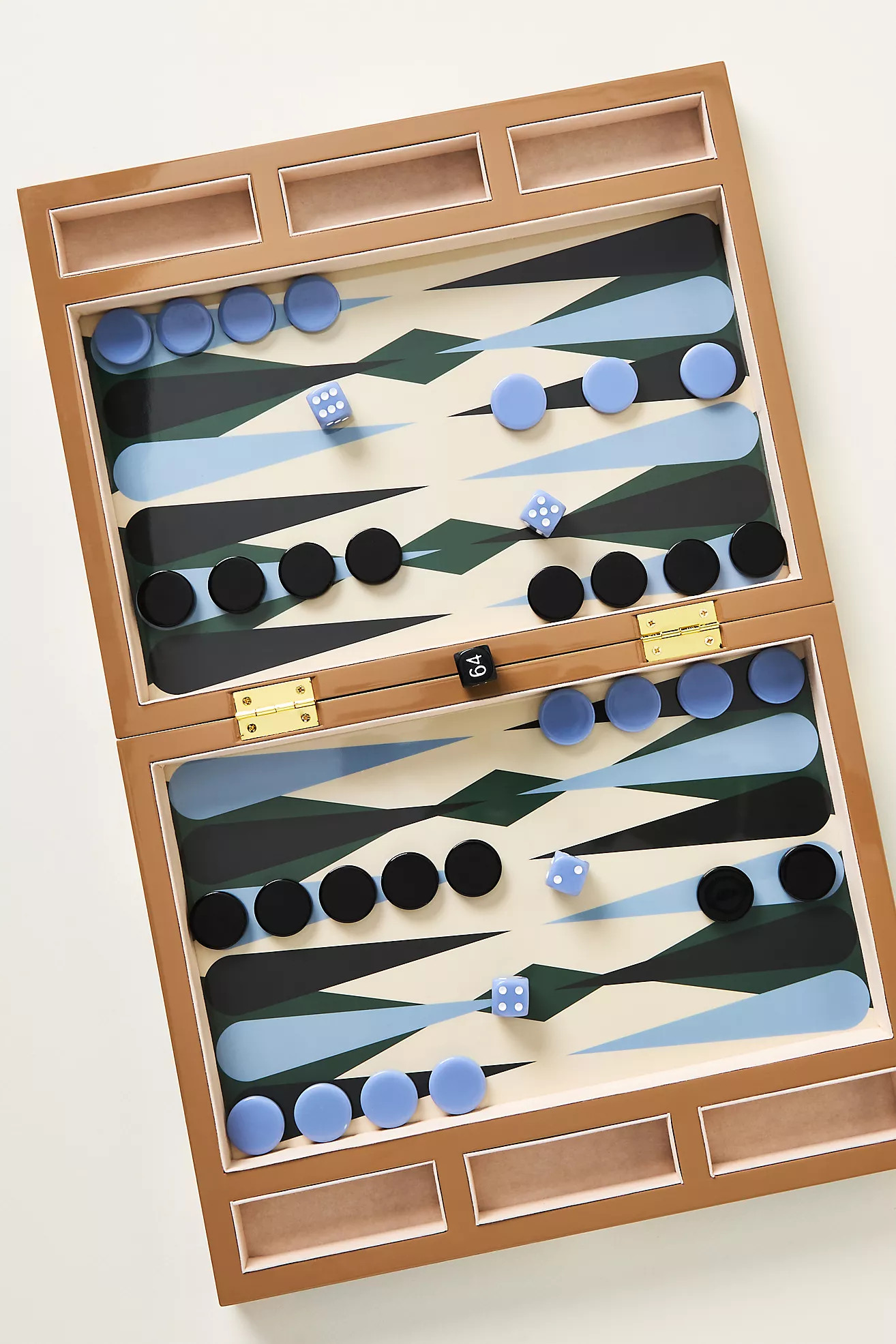 Printworks Lacquered Backgammon Game Set | Anthropologie (US)