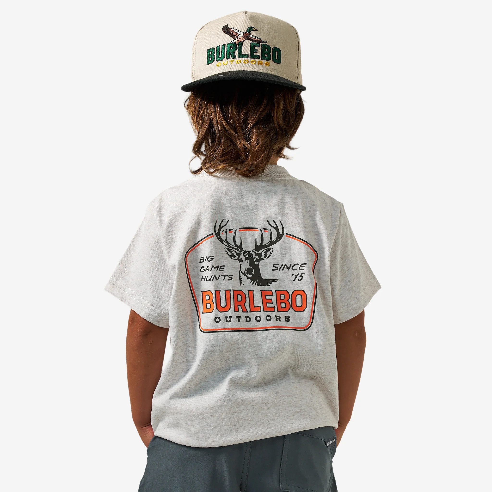 Youth Short Sleeve Tee - Big Game Hunts - Oatmeal | BURLEBO