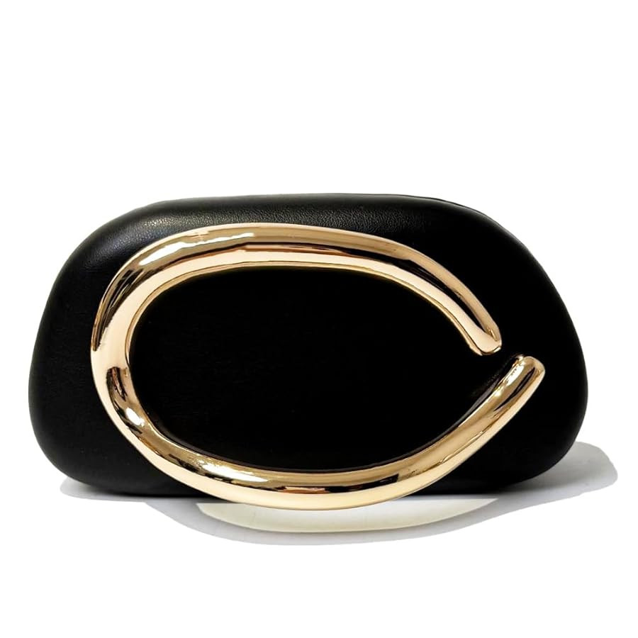 Acrylic Clutch Purse for Women Classic Round Acrylic Evening Handbag Vintage Metal Handlebars Bag... | Amazon (US)