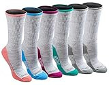 Dickies Women's Dritech Advanced Moisture Wicking Crew Sock (6/12 Pairs), Grey Fashion (6 Pairs), Sh | Amazon (US)