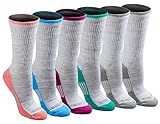 Dickies Women's Dritech Advanced Moisture Wicking Crew Sock (6/12 Pairs), Grey Fashion (6 Pairs), Sh | Amazon (US)