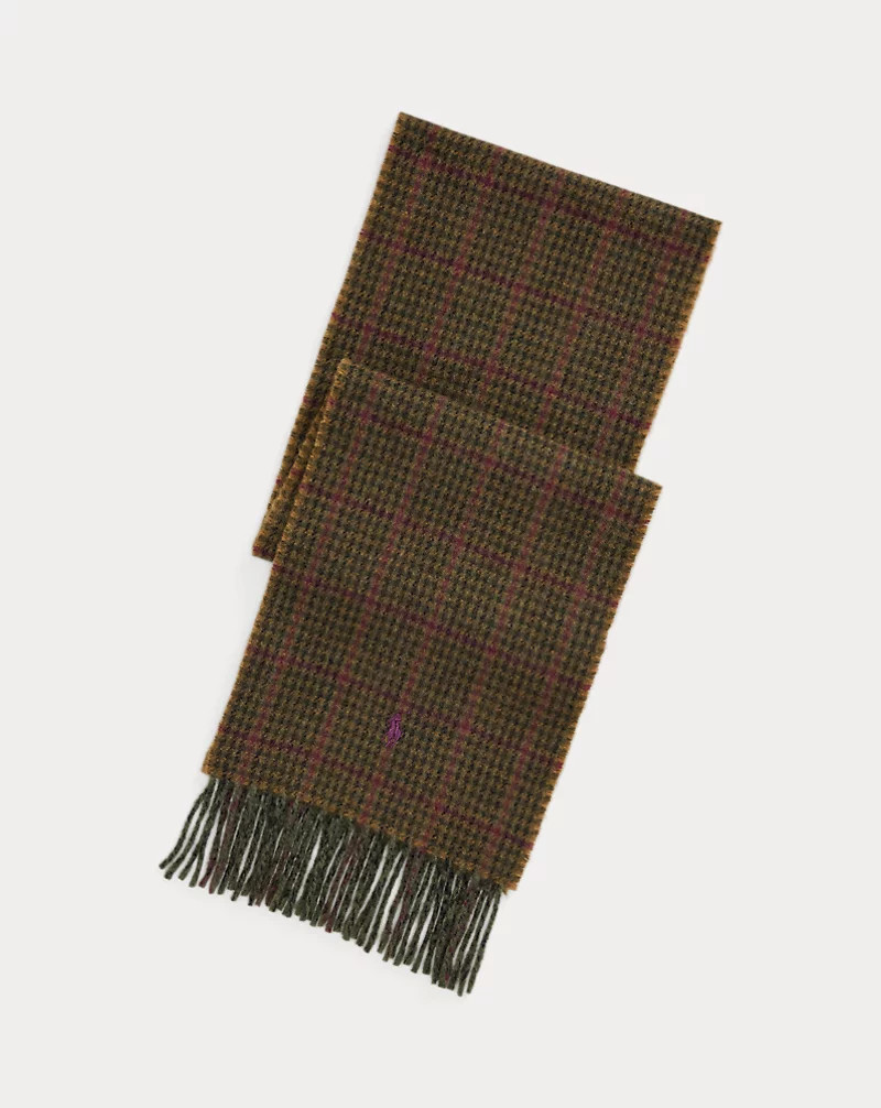 Reversible Plaid Wool-Blend Scarf | Ralph Lauren (UK)