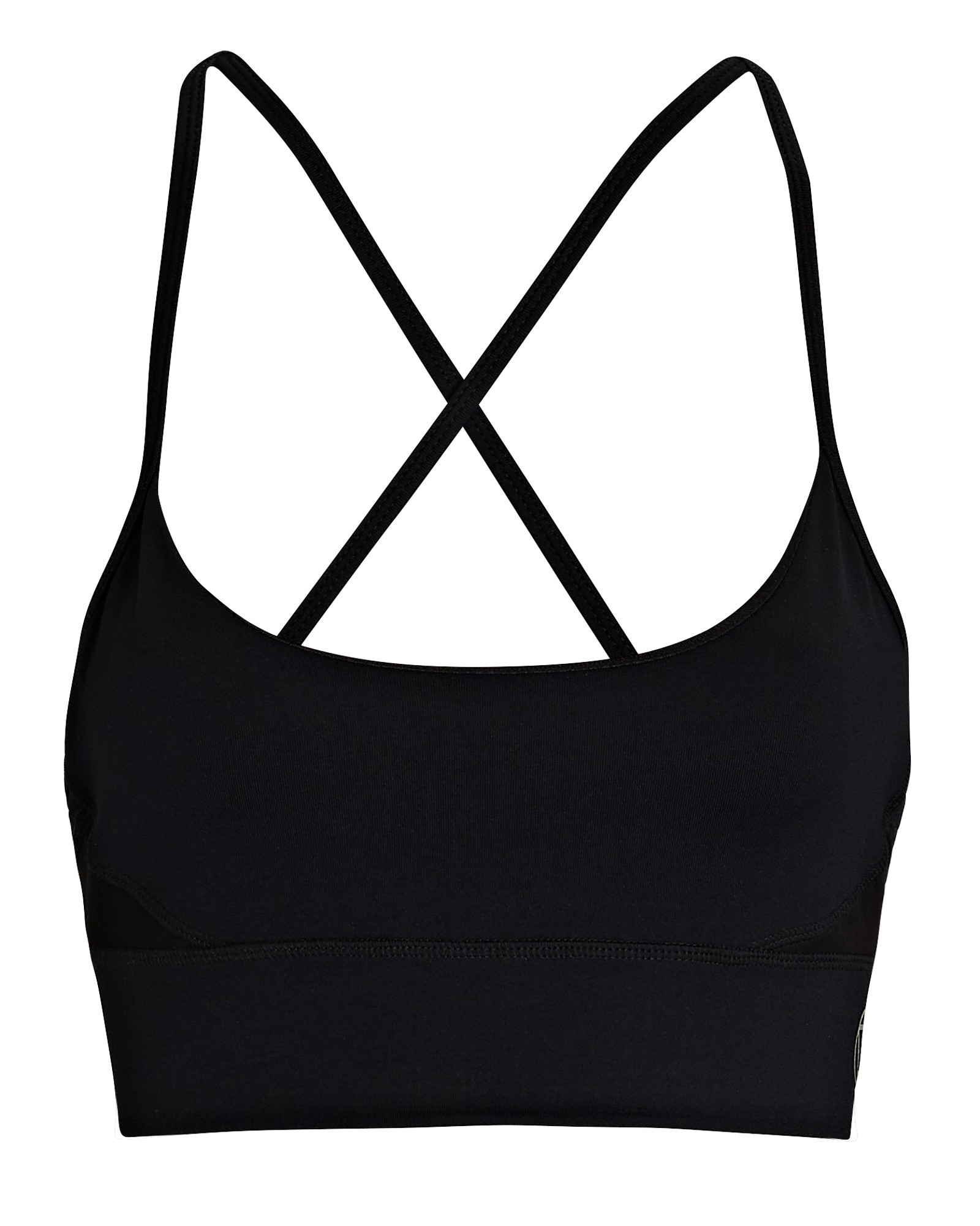 FROST body I Am Enough Chakra Sports Bra, Black P | INTERMIX