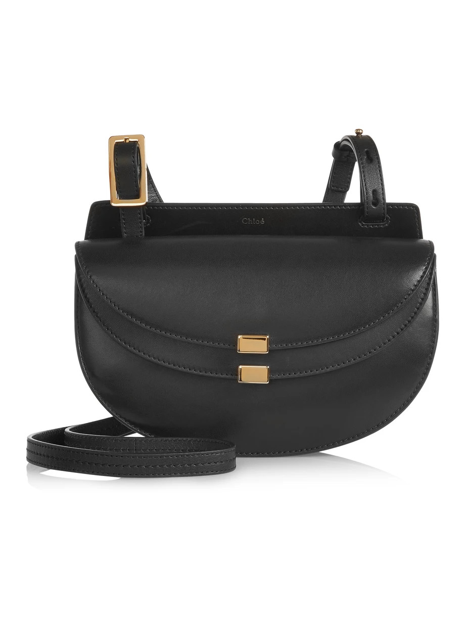 Chloé Georgia mini leather shoulder bag, Women's, Size: One Size | NET-A-PORTER (UK & EU)