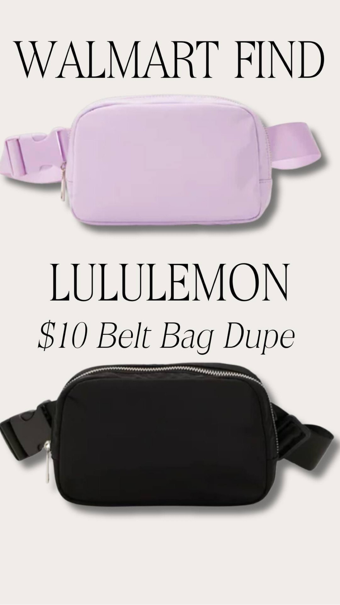 lululemon belt bag walmart Everywhere Bag, (LU9B78S) : Sports & Outdoors the ultimate accessory for active people on the go Belt bag dupe!  #walmart