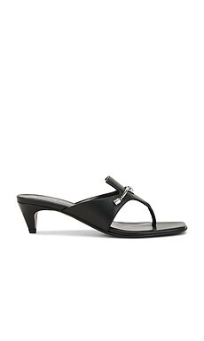 Magda Butrym Leather Sandal in Black from Revolve.com | Revolve Clothing (Global)