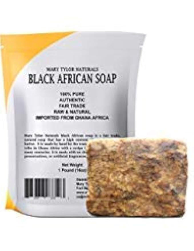 Mary Tylor Naturals African Black Soap 1 lb, Raw, Natural soap, Face And Body Wash Authentic Hand... | Amazon (US)