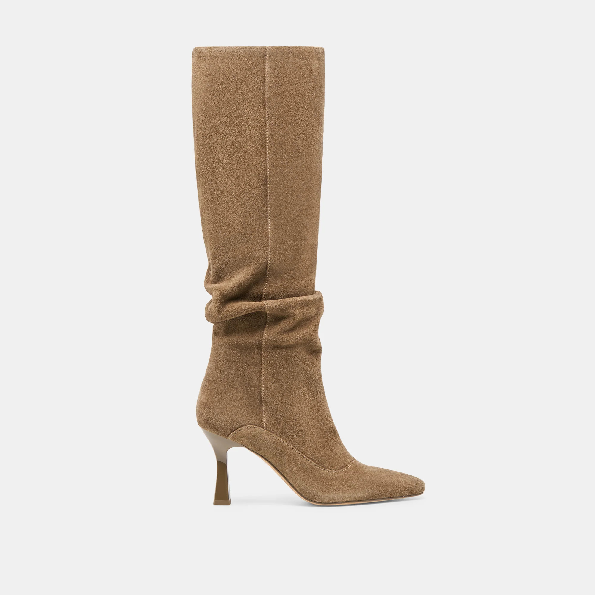Lousa Boots Olive Suede | DolceVita.com