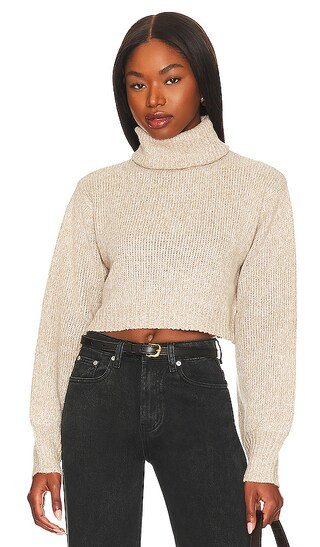 Bellamy Turtleneck Sweater in Tan | Revolve Clothing (Global)