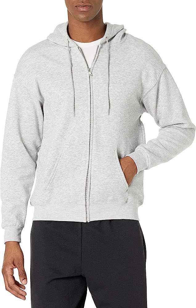 Hanes Men's Full-Zip Eco-Smart Fleece Hoodie | Amazon (US)