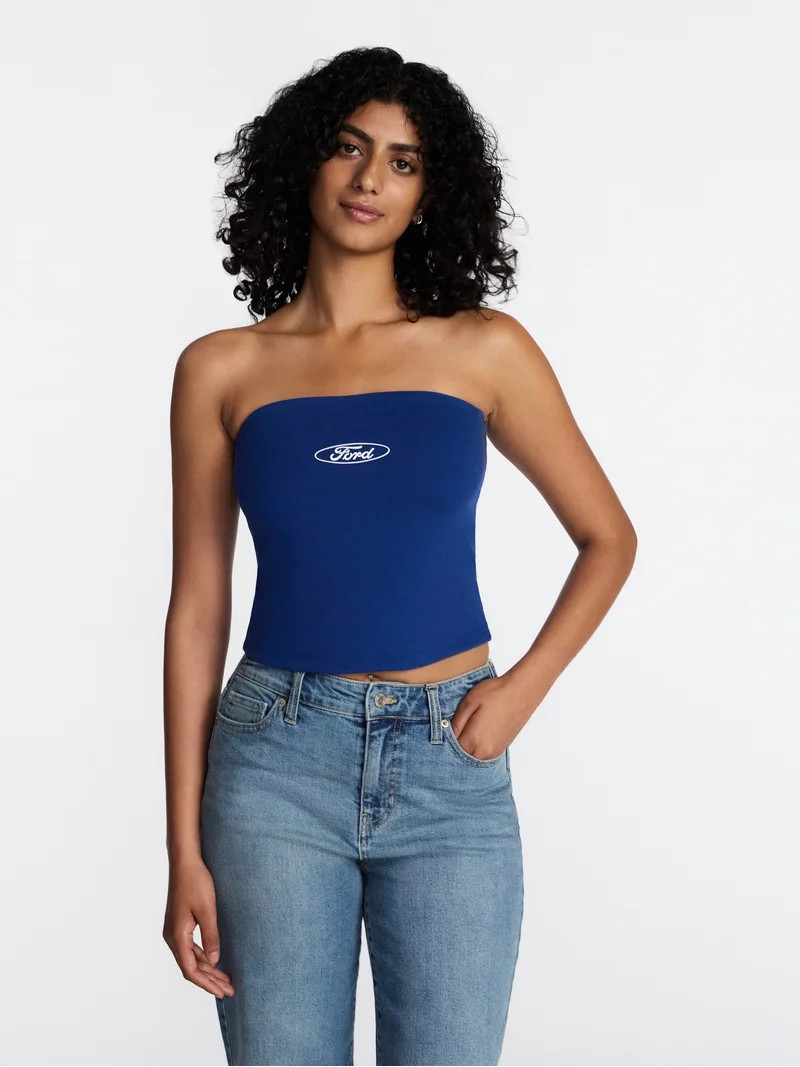 Ford Women's Reversible Graphic Tube Top, Sizes XXS-XXL | Walmart (US)