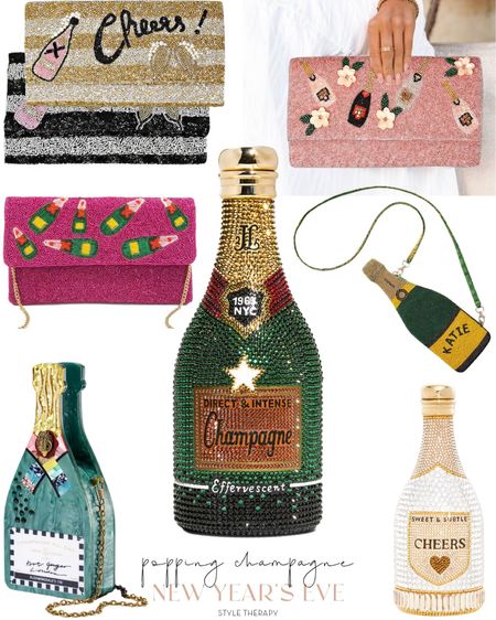 Pop the champagne! 🥂🍾💫
Champagne-themed clutches and bags. Dreaming of this Judith Leiber baby (center) 💛💛💛
Bags, crystal, Kurt Geiger, New Year’s Eve, NYE

#LTKFind #LTKSeasonal #LTKHoliday