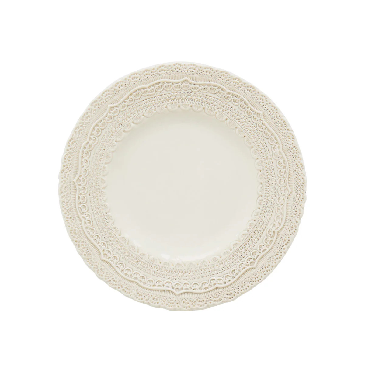 Finezza Cream Salad / Dessert Plate | Arte Italica & Crown Linen Designs