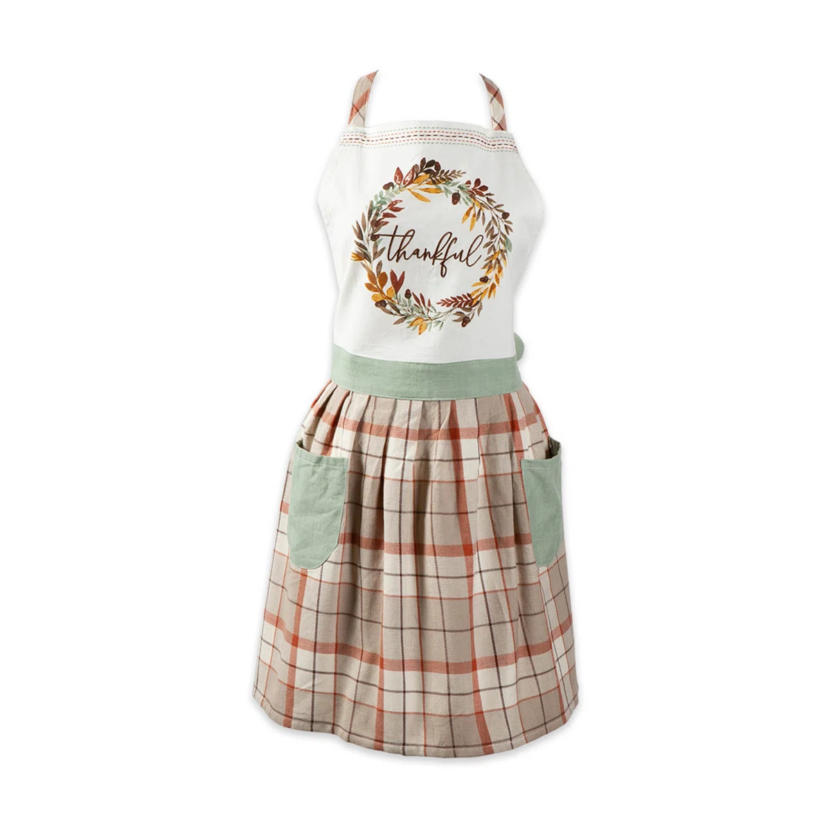 Alcova Thanksgiving Plaid Cotton Apron Sets | Wayfair North America