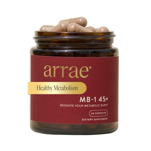 Arrae MB-1 45+, Natural Dietary Supplement, Control Appetite, Increase Energy, Support Healthy Metabolism, 60 Capsules | Amazon (US)