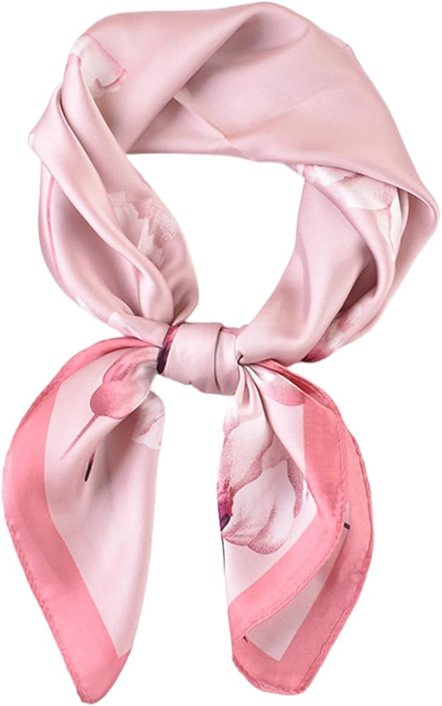 Satin Head Scarf Bandanas for Women Fashion Lightweight Silk Hair Scarves Neck Sleeping Headscarf... | Amazon (US)
