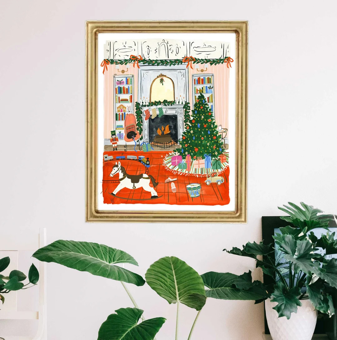 Christmas Art Print, Christmas Art, Holiday Art, Christmas Decor, Christmas Wall Art, Christmas S... | Etsy (US)