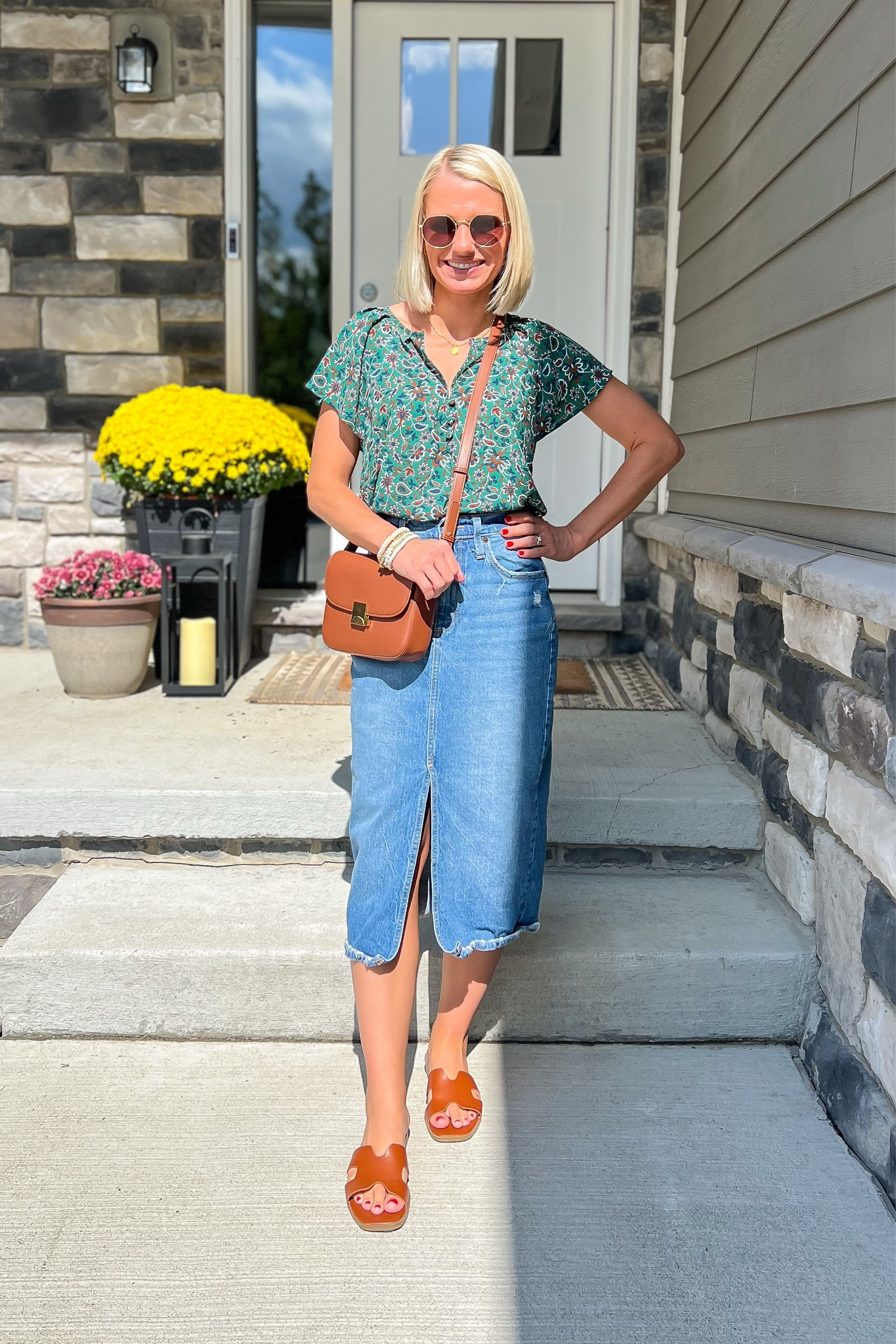 What I wore this week! 
Top- xs || jean skirt- old, linked similar 

#LTKFindsUnder100 #LTKStyleTip #LTKSeasonal