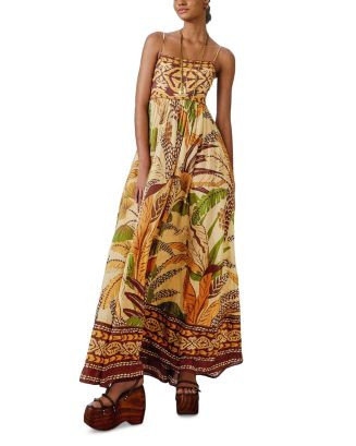 FARM Rio Foliage Sketch Sand Maxi Dress  | Bloomingdale's Women | Bloomingdale's (US)