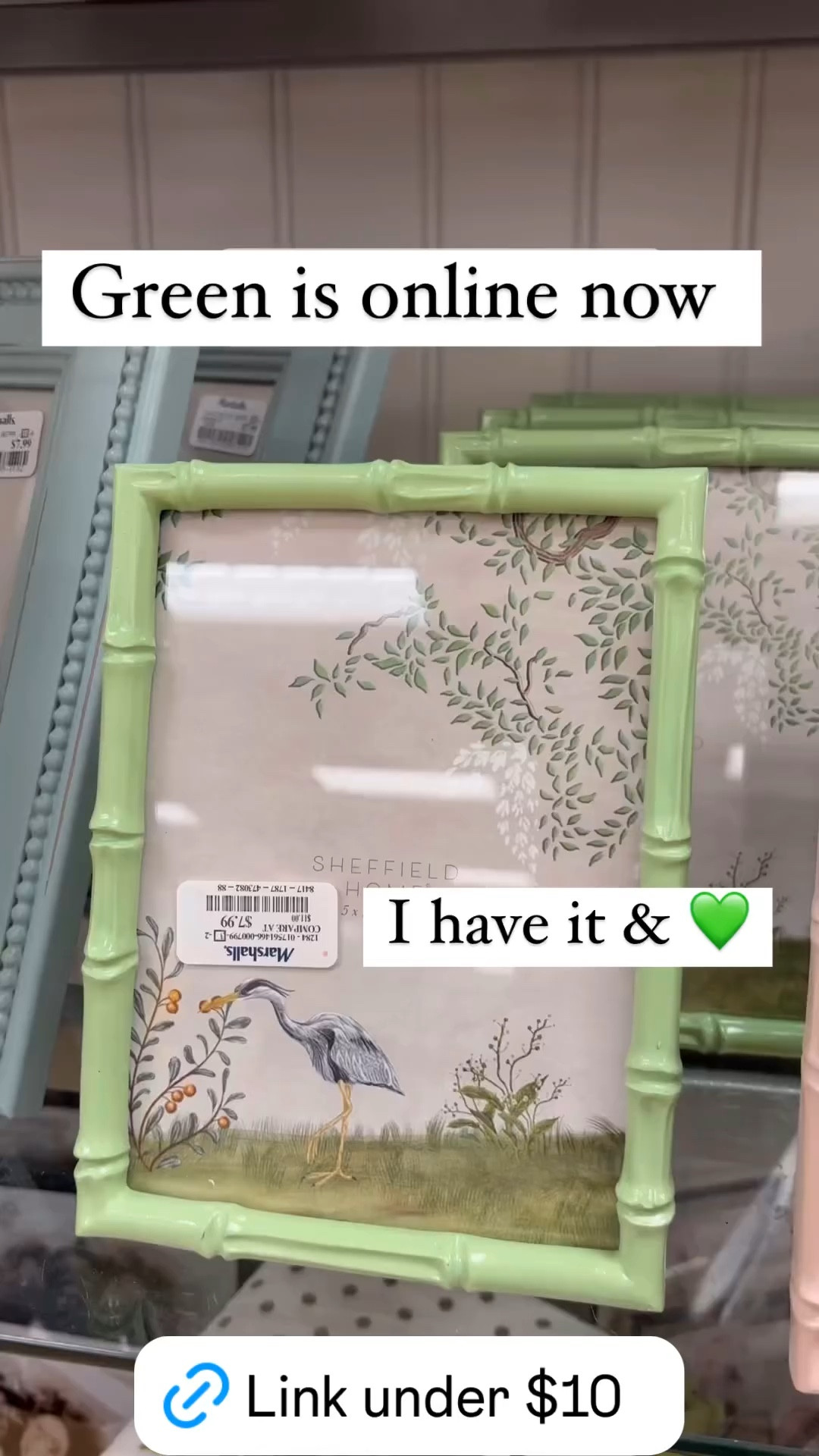 Frames online at tjmaxx
I have this lovely green one 💚
Grandmillienal decor 
Coastal Decor 


#LTKSaleAlert #LTKHome